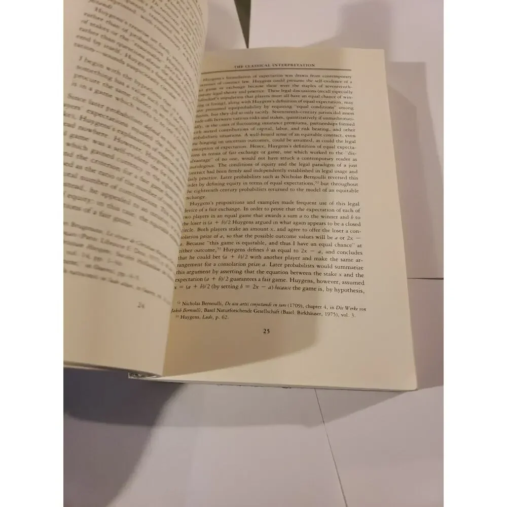 CLASSICAL PROBABILITY IN THE ENLIGHTENMENT By Lorraine Daston - Hardcover